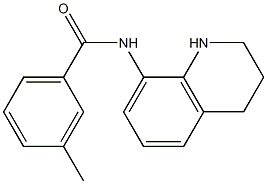 3-methyl-N-(1,2,3,4-tetrahydroquinolin-8-yl)benzamide Struktur