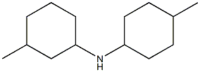 3-methyl-N-(4-methylcyclohexyl)cyclohexan-1-amine Struktur