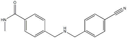 4-({[(4-cyanophenyl)methyl]amino}methyl)-N-methylbenzamide Struktur