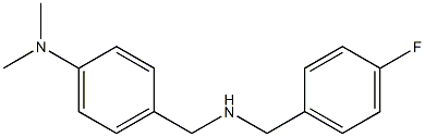 4-({[(4-fluorophenyl)methyl]amino}methyl)-N,N-dimethylaniline Struktur