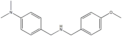 4-({[(4-methoxyphenyl)methyl]amino}methyl)-N,N-dimethylaniline Struktur