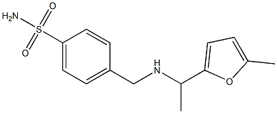 4-({[1-(5-methylfuran-2-yl)ethyl]amino}methyl)benzene-1-sulfonamide Struktur