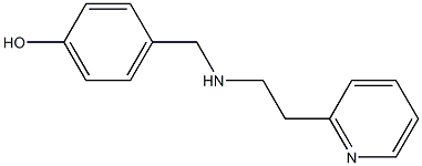 4-({[2-(pyridin-2-yl)ethyl]amino}methyl)phenol Struktur