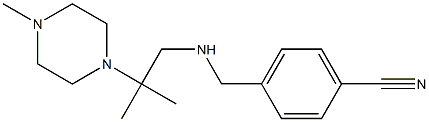 4-({[2-methyl-2-(4-methylpiperazin-1-yl)propyl]amino}methyl)benzonitrile Struktur