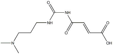 4-({[3-(dimethylamino)propyl]carbamoyl}amino)-4-oxobut-2-enoic acid Struktur