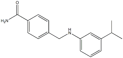 4-({[3-(propan-2-yl)phenyl]amino}methyl)benzamide Struktur