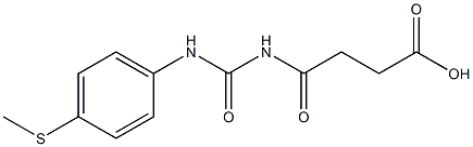 4-({[4-(methylsulfanyl)phenyl]carbamoyl}amino)-4-oxobutanoic acid Struktur