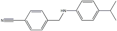 4-({[4-(propan-2-yl)phenyl]amino}methyl)benzonitrile Struktur