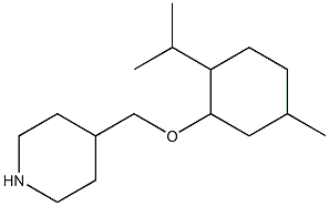 4-({[5-methyl-2-(propan-2-yl)cyclohexyl]oxy}methyl)piperidine Struktur