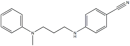 4-({3-[methyl(phenyl)amino]propyl}amino)benzonitrile Struktur