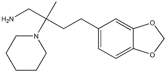 4-(1,3-benzodioxol-5-yl)-2-methyl-2-piperidin-1-ylbutan-1-amine Struktur