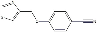 4-(1,3-thiazol-4-ylmethoxy)benzonitrile Struktur