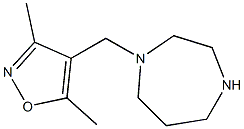 4-(1,4-diazepan-1-ylmethyl)-3,5-dimethyl-1,2-oxazole Struktur