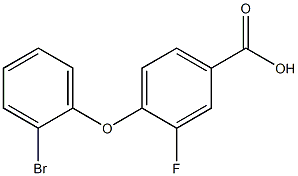 4-(2-bromophenoxy)-3-fluorobenzoic acid Struktur