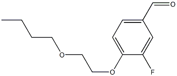 4-(2-butoxyethoxy)-3-fluorobenzaldehyde Struktur