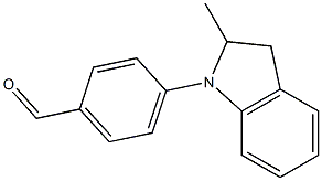 4-(2-methyl-2,3-dihydro-1H-indol-1-yl)benzaldehyde Struktur