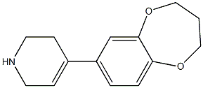 4-(3,4-dihydro-2H-1,5-benzodioxepin-7-yl)-1,2,3,6-tetrahydropyridine Struktur