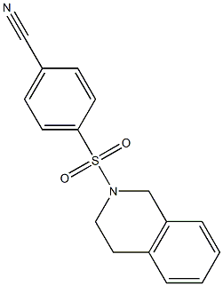 4-(3,4-dihydroisoquinolin-2(1H)-ylsulfonyl)benzonitrile Struktur