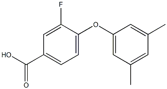 4-(3,5-dimethylphenoxy)-3-fluorobenzoic acid Struktur