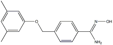 4-(3,5-dimethylphenoxymethyl)-N'-hydroxybenzene-1-carboximidamide Struktur