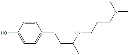 4-(3-{[3-(dimethylamino)propyl]amino}butyl)phenol Struktur