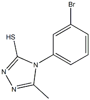 4-(3-bromophenyl)-5-methyl-4H-1,2,4-triazole-3-thiol Struktur