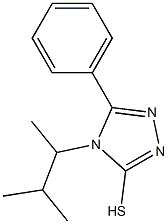 4-(3-methylbutan-2-yl)-5-phenyl-4H-1,2,4-triazole-3-thiol Struktur