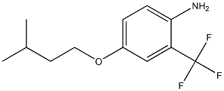 4-(3-methylbutoxy)-2-(trifluoromethyl)aniline Struktur