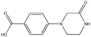 4-(3-oxopiperazin-1-yl)benzoic acid Struktur