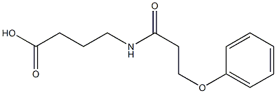 4-(3-phenoxypropanamido)butanoic acid Struktur