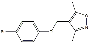 4-(4-bromophenoxymethyl)-3,5-dimethyl-1,2-oxazole Struktur