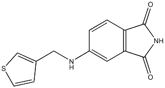 5-[(thiophen-3-ylmethyl)amino]-2,3-dihydro-1H-isoindole-1,3-dione Struktur