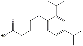 5-[2,4-bis(propan-2-yl)phenyl]pentanoic acid Struktur