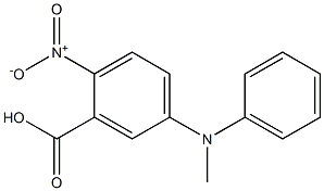 5-[methyl(phenyl)amino]-2-nitrobenzoic acid Struktur