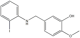 5-{[(2-iodophenyl)amino]methyl}-2-methoxyphenol Struktur