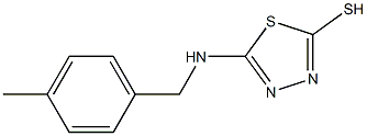 5-{[(4-methylphenyl)methyl]amino}-1,3,4-thiadiazole-2-thiol Struktur