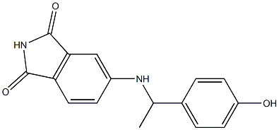 5-{[1-(4-hydroxyphenyl)ethyl]amino}-2,3-dihydro-1H-isoindole-1,3-dione Struktur