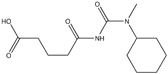 5-{[cyclohexyl(methyl)carbamoyl]amino}-5-oxopentanoic acid Struktur