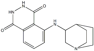 5-{1-azabicyclo[2.2.2]octan-3-ylamino}-1,2,3,4-tetrahydrophthalazine-1,4-dione Struktur