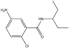 5-amino-2-chloro-N-(1-ethylpropyl)benzamide Struktur