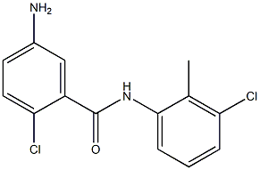 5-amino-2-chloro-N-(3-chloro-2-methylphenyl)benzamide Struktur