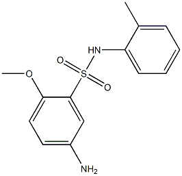 5-amino-2-methoxy-N-(2-methylphenyl)benzene-1-sulfonamide Struktur