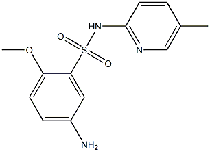 5-amino-2-methoxy-N-(5-methylpyridin-2-yl)benzene-1-sulfonamide Struktur