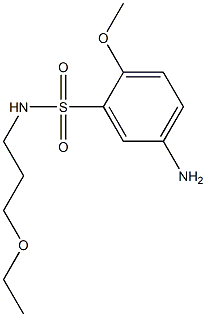 5-amino-N-(3-ethoxypropyl)-2-methoxybenzene-1-sulfonamide Struktur