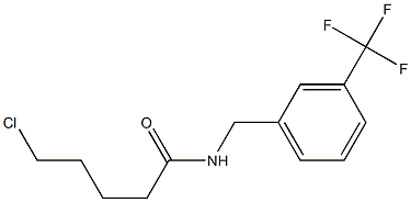 5-chloro-N-{[3-(trifluoromethyl)phenyl]methyl}pentanamide Struktur