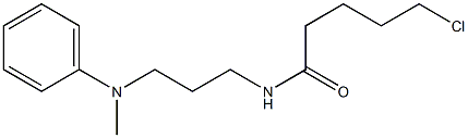 5-chloro-N-{3-[methyl(phenyl)amino]propyl}pentanamide Struktur