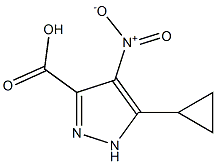 5-cyclopropyl-4-nitro-1H-pyrazole-3-carboxylic acid Struktur