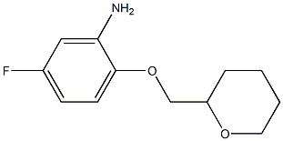 5-fluoro-2-(oxan-2-ylmethoxy)aniline Struktur