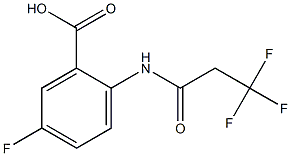 5-fluoro-2-[(3,3,3-trifluoropropanoyl)amino]benzoic acid Struktur