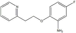 5-fluoro-2-[2-(pyridin-2-yl)ethoxy]aniline Struktur